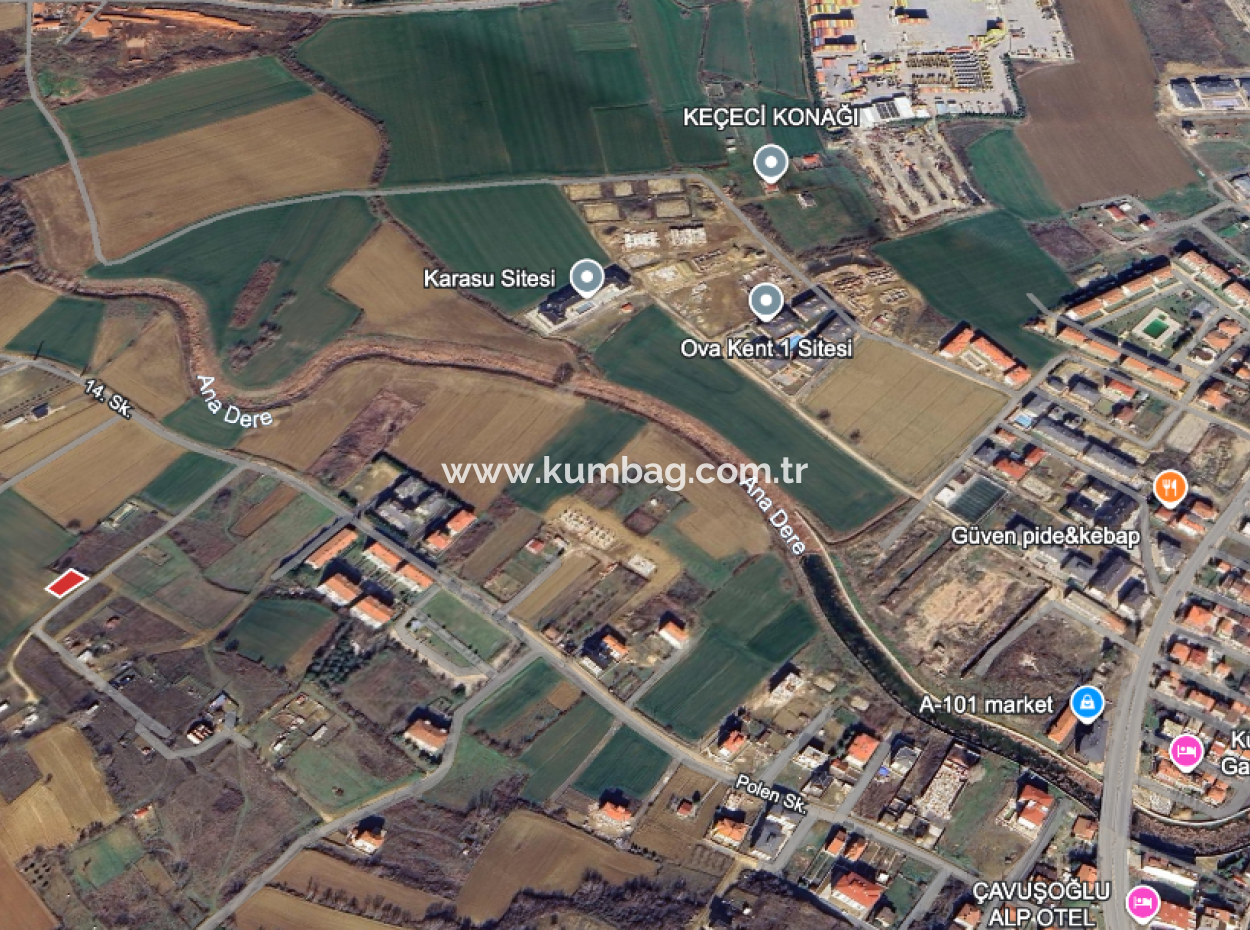 Kumbağ'da Hızlı Gelişen Bölgede 392 M2 Konut İmarlı Satılık Arsa