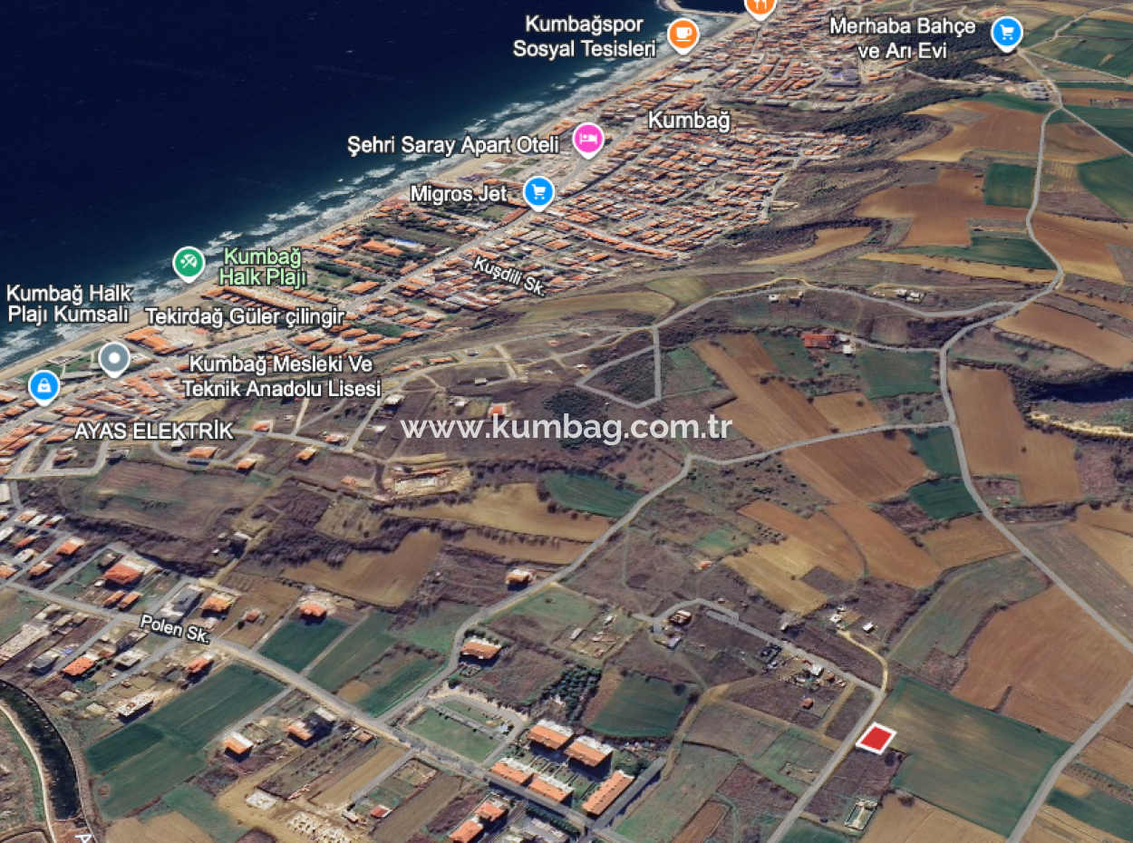 Kumbağ'da Hızlı Gelişen Bölgede 392 M2 Konut İmarlı Satılık Arsa