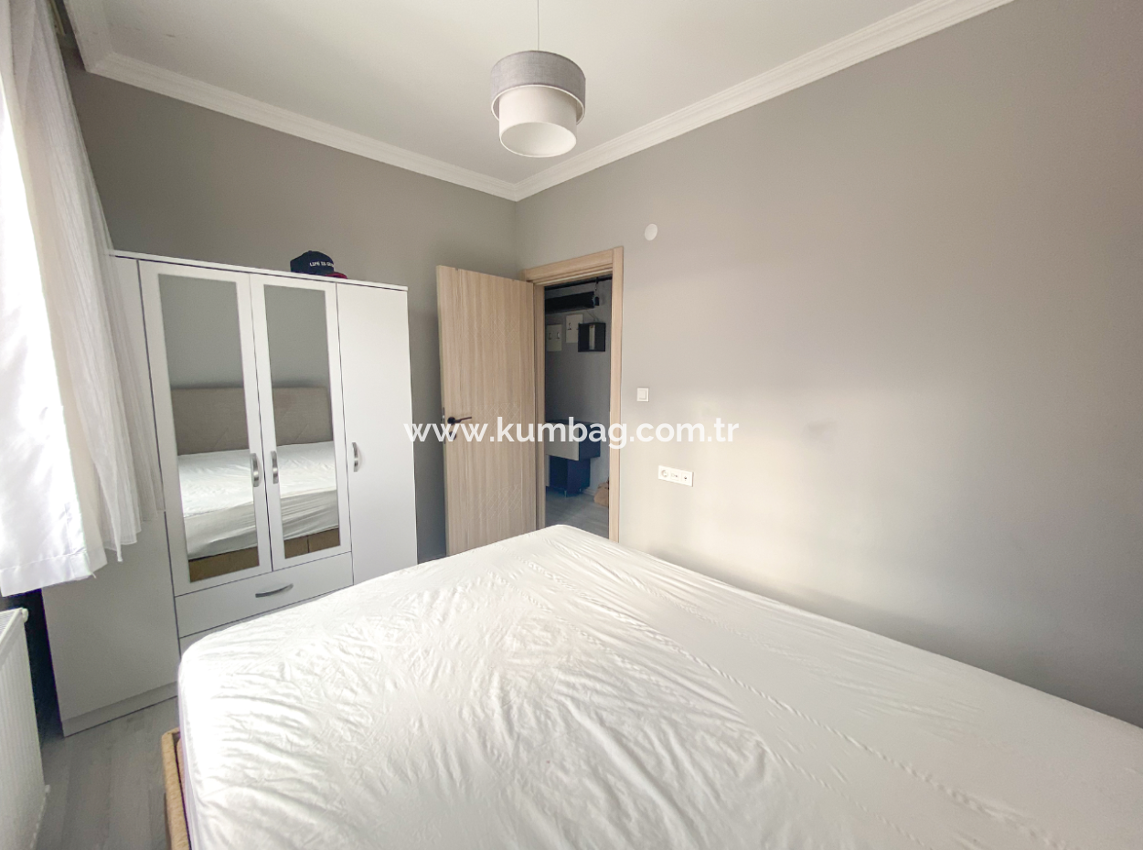Kumbağ Merkezi Konumda Asansörlü Binada Eşyalı 2+1 Kiralık Daire