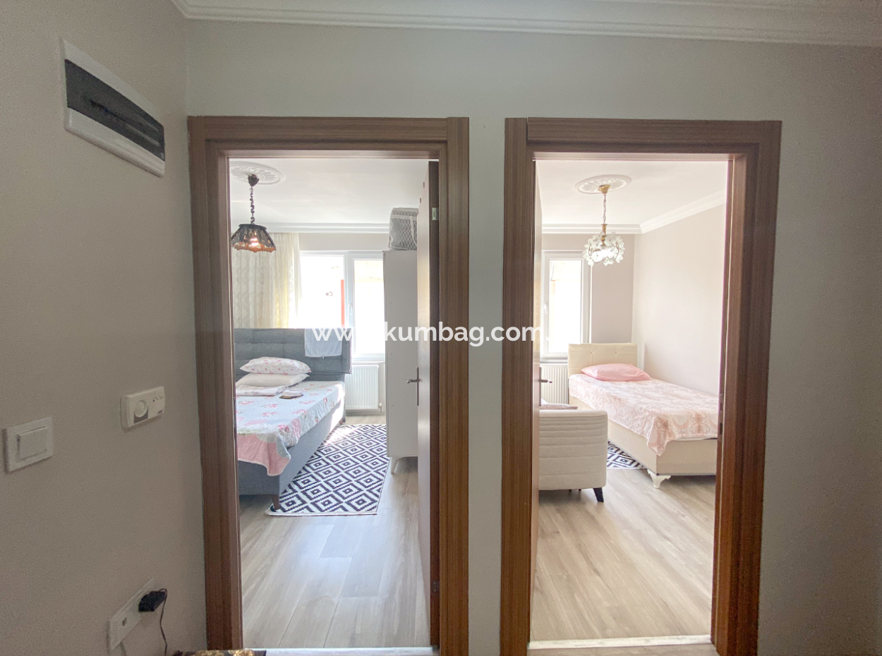 Kumbağ Merkezi Konumda Asansörlü Full Eşyalı Kiralık 2+1 Daire