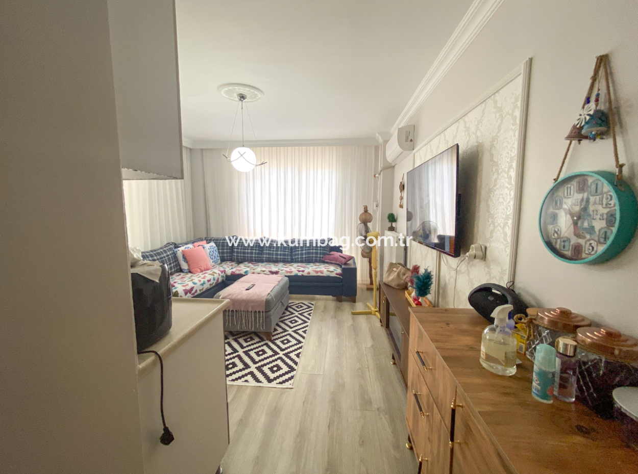 Kumbağ Merkezi Konumda Asansörlü Full Eşyalı Kiralık 2+1 Daire