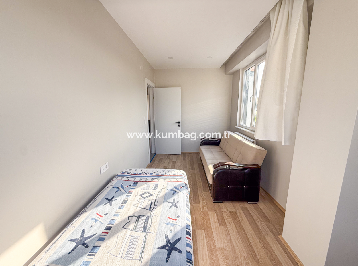 Kumbağ Havuzlu Sitede Eşyalı Kiralık Lüks 2+1 Daire