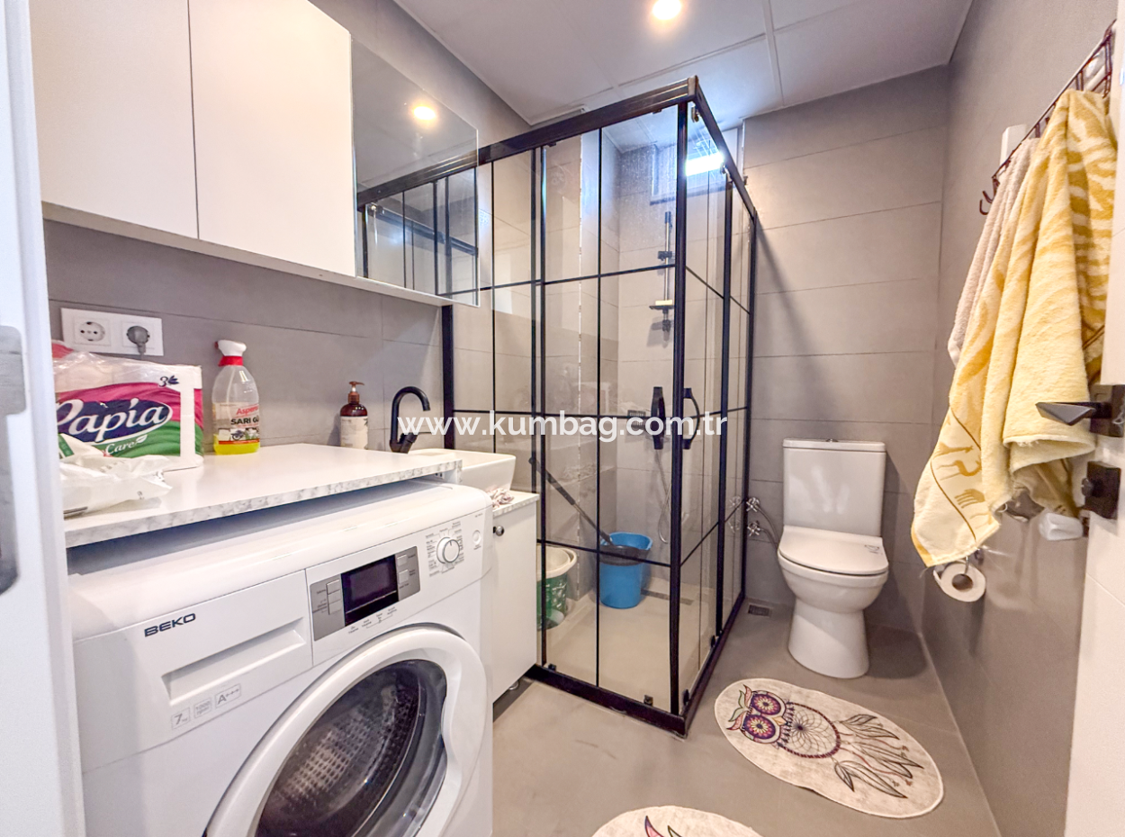 Kumbağ Havuzlu Sitede Eşyalı Kiralık Lüks 2+1 Daire