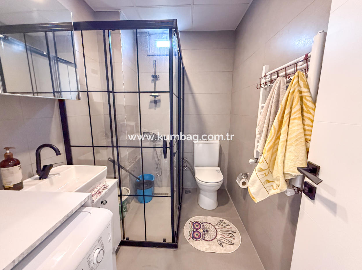 Kumbağ Havuzlu Sitede Eşyalı Kiralık Lüks 2+1 Daire