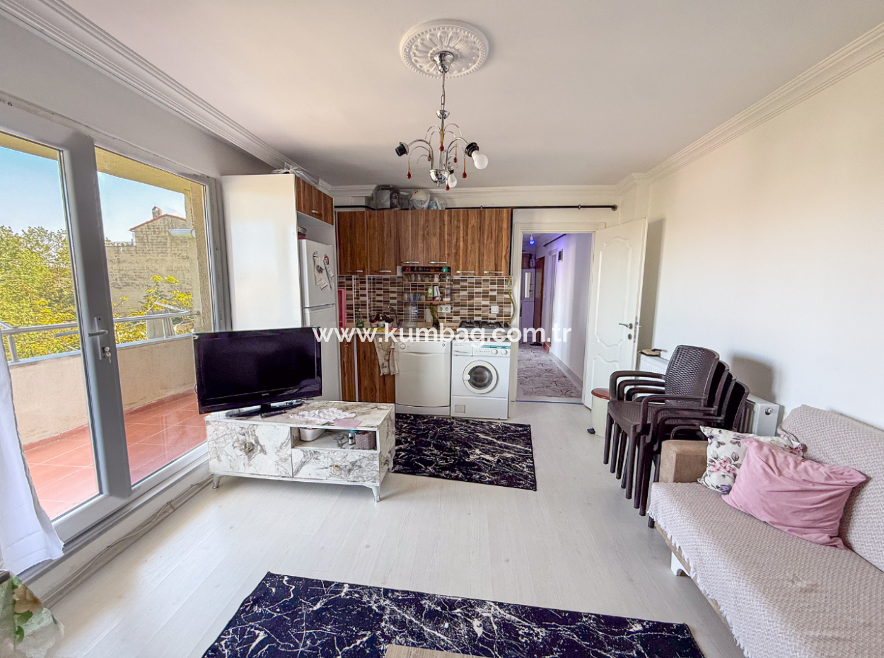 Kumbağ'da Ana Caddeye Sıfır Full Eşyalı Kiralık 2+1 Daire