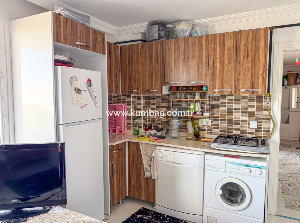 Kumbağ'da Ana Caddeye Sıfır Full Eşyalı Kiralık 2+1 Daire