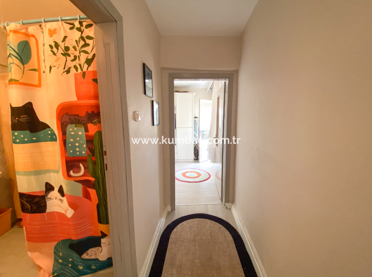 Kumbağ Merkezi Konumda Deniz Manzarlı Eşyalı Kiralık 2+1 Daire