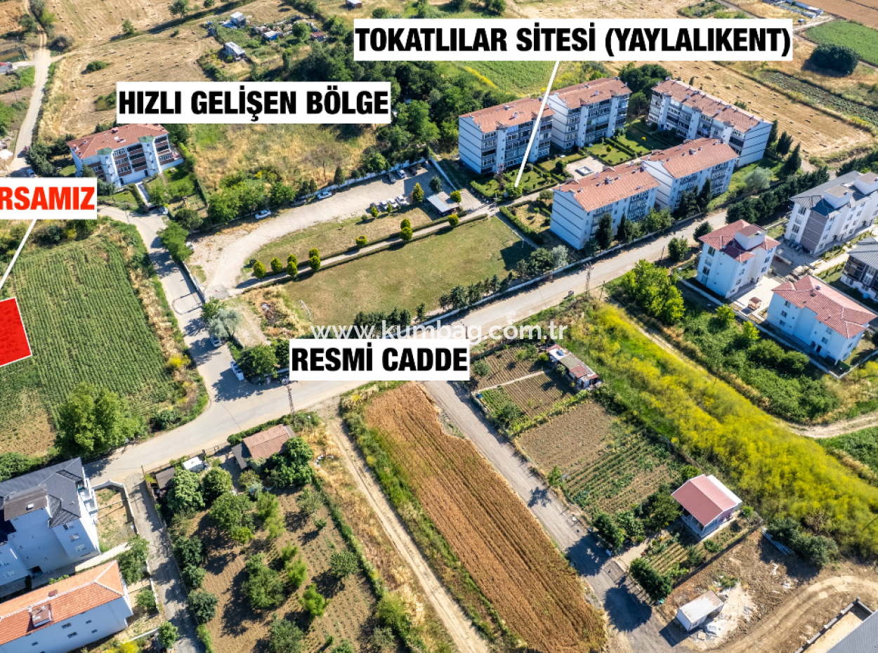 Kumbağ'da Hızlı Gelişen Bölgede 308 M2 Konut İmarlı Satılık Arsa