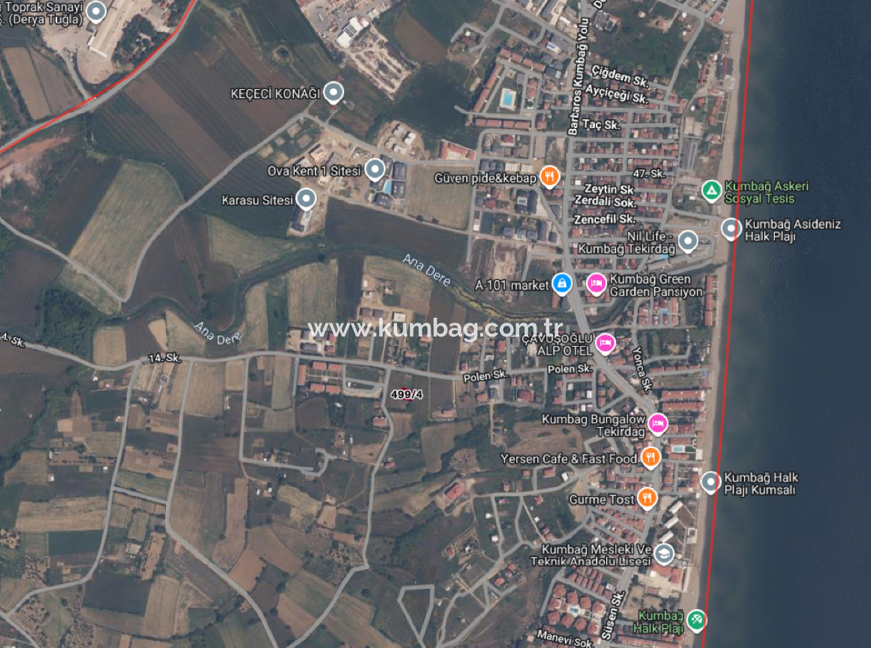 Kumbağ'da Hızlı Gelişen Bölgede 308 M2 Konut İmarlı Satılık Arsa