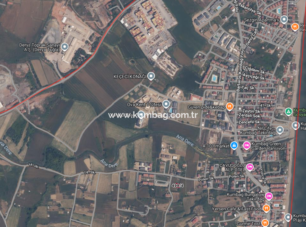 Kumbağ'da Hızlı Gelişen Bölgede 308 M2 Konut İmarlı Satılık Arsa