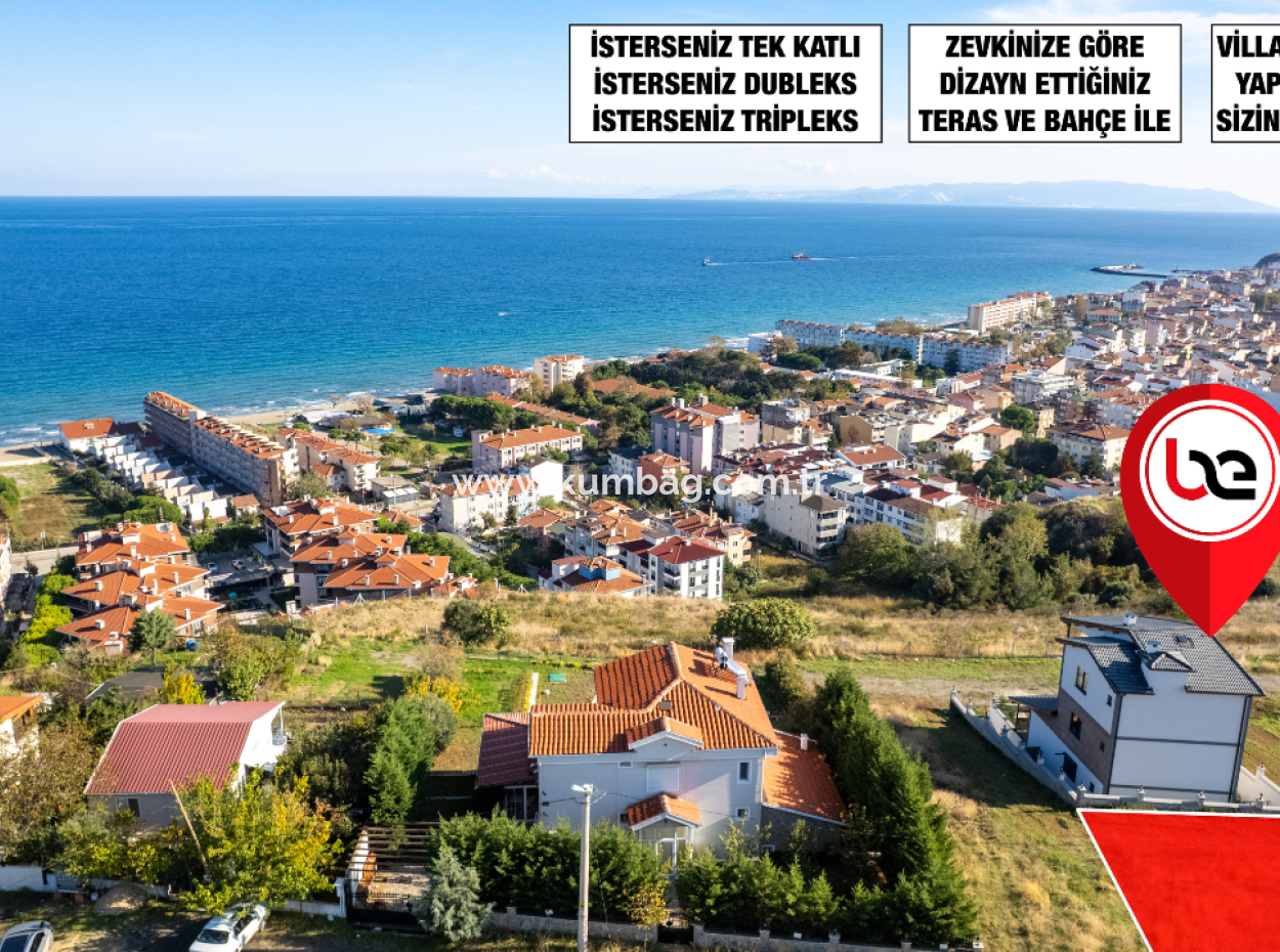Kumbağ'da Deniz Manzaralı 275M2 Konut İmarlı İnşaata Hazır Arsa