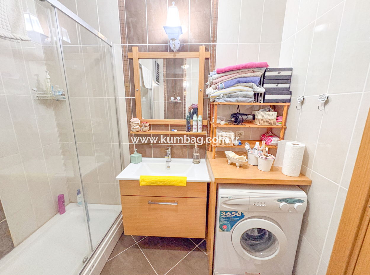 Kumbağ Doğapark Evlerinde Havuz Cephe Eşyalı Satılık 2+1 Daire