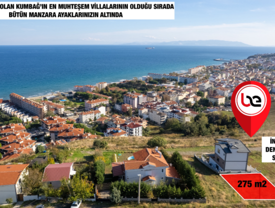 Kumbağ'da Deniz Manzaralı 275M2 Konut İmarlı İnşaata Hazır Arsa