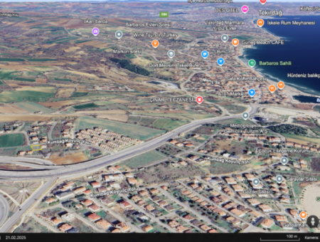 Tekirdağ Barbaros'ta İnşaata Hazır 363 M2 İmarlı Satılık Arsa