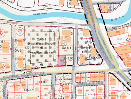 Kumbağ'da Caddeye Sıfır 4 Kat Konut İmarlı Satılık Arsa