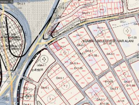 Kumbağ'da Gündal Plajına Yakın 185 M2 Blok Nizam Satılık Arsa