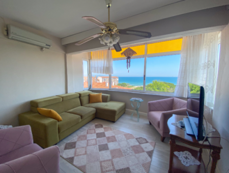 Kumbağ Merkezi Konumda Deniz Manzarlı Eşyalı Kiralık 2+1 Daire