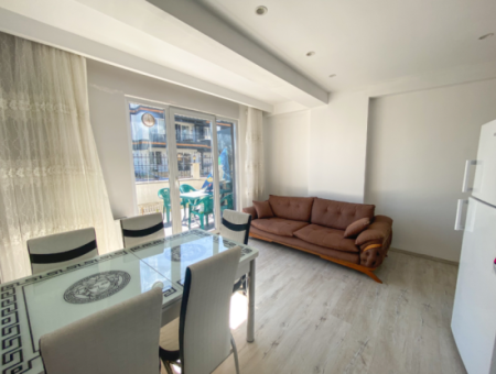 Kumbağ Havuzlu Sitede Eşyalı Kiralık Lüks 1+1 Bahçe Katı Daire
